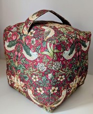 William Morris Strawberry Thief Crimson Fabric Door Stop