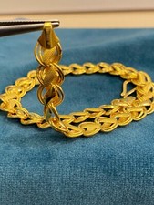 Classy Dubai Rare Design Unisex Link Bracelet 22K Certified Yellow Gold - 7 Inch