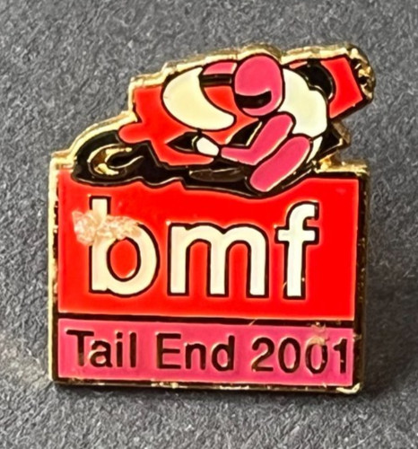 Motorcycle pin badge - badge, bmf