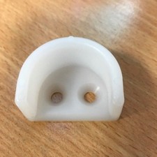 2 x CARAVAN / MOTOR HOME BUNK BED (U) BRACKETS WHITE 