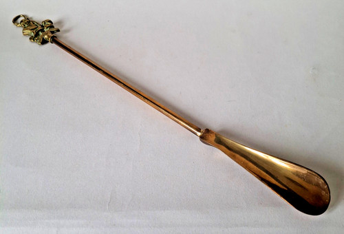 Brass shoe horn - brass,
