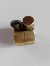 Antique unique handmade trench art brass lighter WWI - sparks neednfuel
