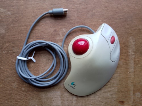 Vintage logitech trackman - ps/2,