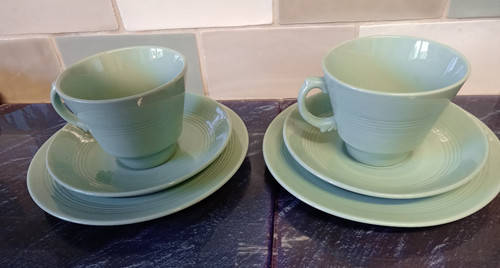 Woods ware beryl tea trio - tea,