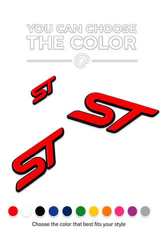 Ford fiesta badge set - “st”,