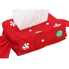 Christmas Square Tissue Box Cover for Bathroom Countertop Tissue Dispenser Box