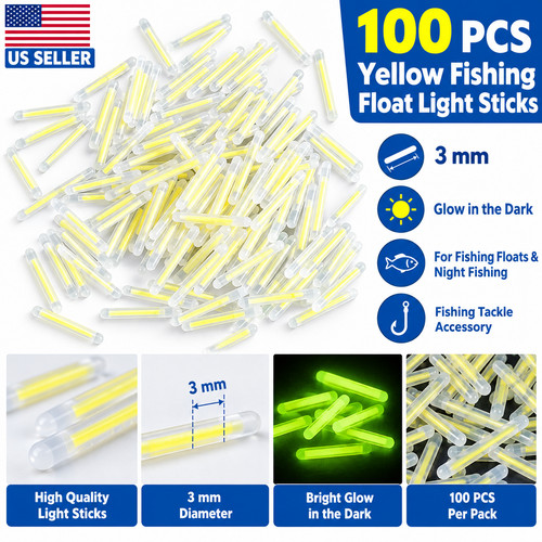 100pcs yellow fishing float - fishing,