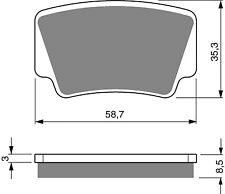 Brake Disc Pads Rear Goldfren