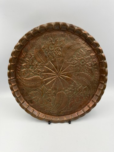 Vintage copper serving - copper,