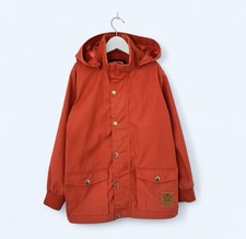 Mini Rodini Orange Pico Rain Coat Jacket Size 7-9 years 128 134cm