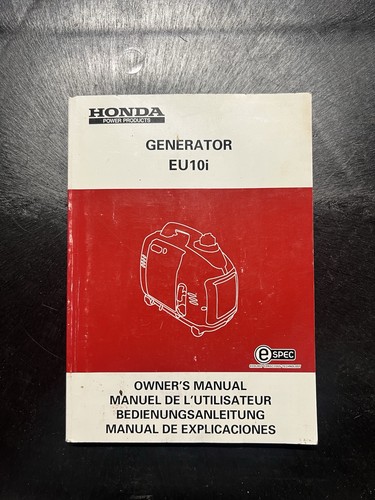 Honda eu10i owners manual - manual, |