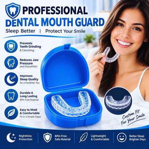 Mouth guard teeth - 4x, grinding