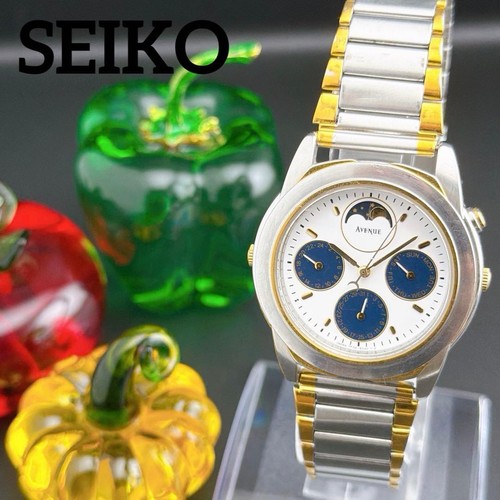 Seiko avenue moonphase quartz - seiko,