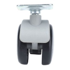 4Pcs Caster 4 Hole Top Plate Rubber Brake Wheel Swivel Chair Furniture