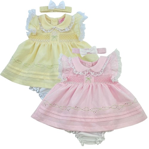 Baby girl dress set smocked - baby,
