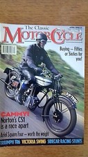 Classic "MotorCycle" April 1996, Norton CS1, Arierl Square Four, Triumph TR6
