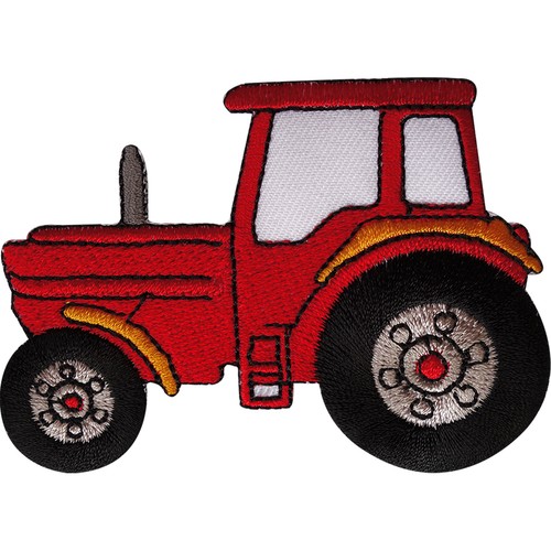 Tractor patch embroidered - tractor,