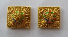 Mess Dress Pips, Stars, Officers, Gold, Army, 5/8", Major, Lieutenant, 2nd Lt