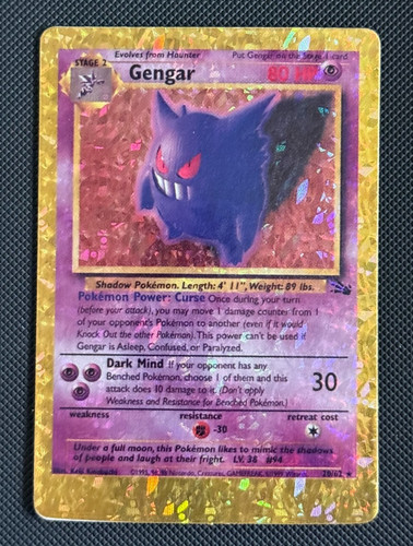 Prism vintage pokemon gengar - prism,