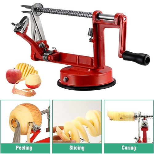 Apple peeler slicer corer - slicer, +