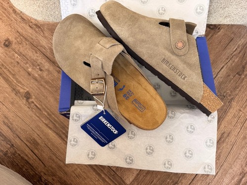 Birkenstock boston taupe - birkenstock, mules