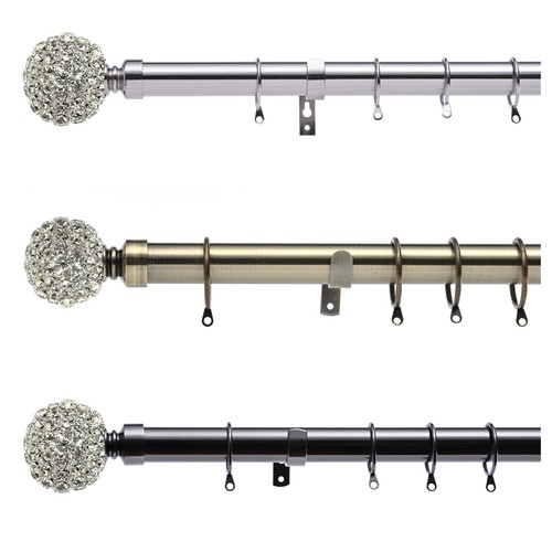 Diamante ball finial - mm,