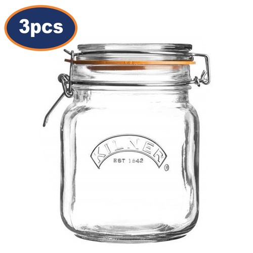 Storage jar round glass - jar, 1l