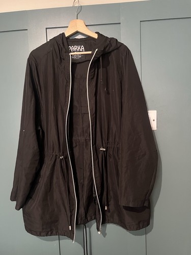 Ladies primark black parka - ladies,