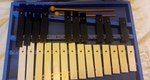 Vintage glockenspiel xylophone - glockenspiel,