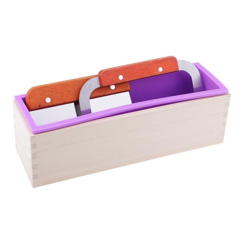 Wooden silicone soap mold - silicone,