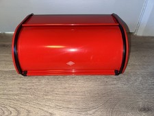 Wesco Red Roll Top Bread Bin