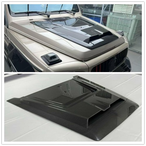 Carbon fiber hood scoop - carbon,