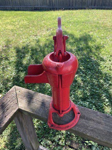Vintage red cast iron hand - vintage,