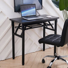 Folding Black Computer Desk Home Office Laptop Table Study Writing Workstation
