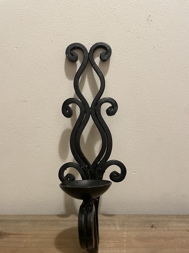 Black candle wall sconce - candle,
