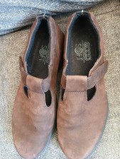 Very Good Condition Ladies ecco Brown Leather Shoes EU 42 UK 8