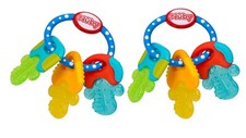 2-Pack Nuby Ice Gel Teether Keys Icy Bite 3m+ Baby Soothe Sore Gum BPA Free NEW