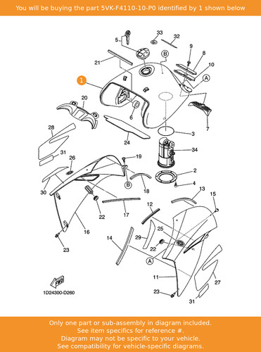 Yamaha fuel tank comp - tank,