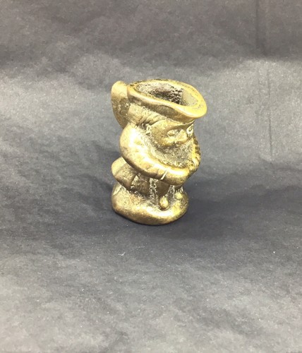 Solid brass antique toby jug - brass,