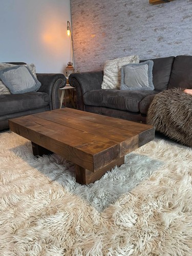 Rustic handmade solid wood