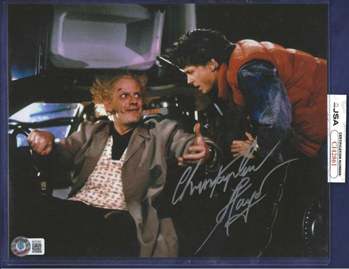 Christopher lloyd autographed - christopher,