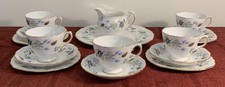 16 Piece Colcough Linden Partial Teaset, Cups, Saucers, Jug, Plates, Seconds