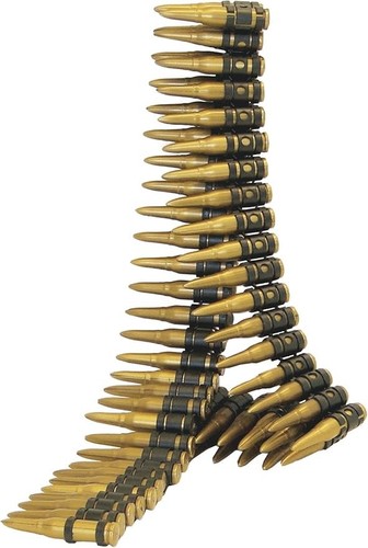 Bullet belt plastic - belt, pretend