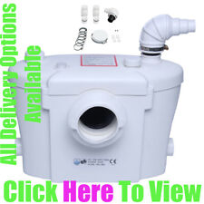 Macerator Pump Homac H400 Best Saniflo Alternative 400W White 3 Inlets Quiet