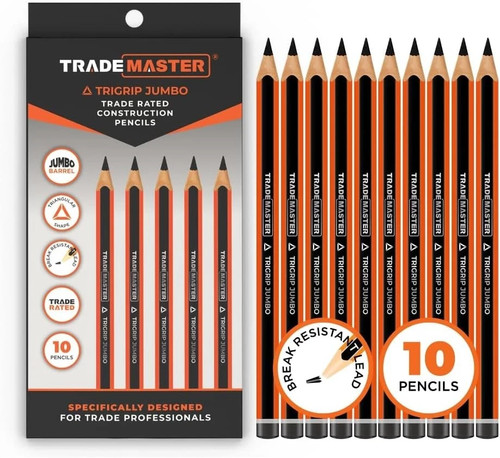 Carpenters pencils pack 10 - pack,