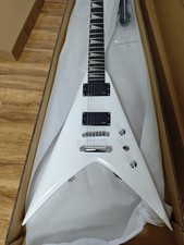 Jackson King V White Electric