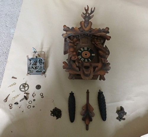 Cuckoo clock hand - carved, roman