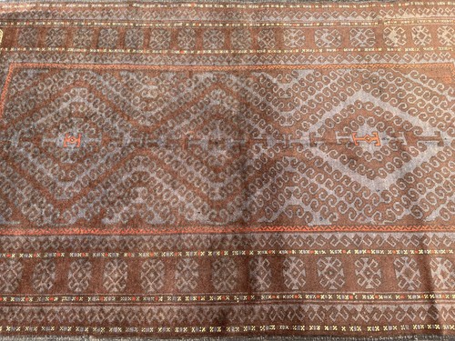Antique hand knotted afghan - antique,