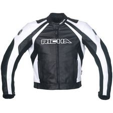 Richa Leather motorcycle/motorbike jacket - Richa Sniper White leather jacket