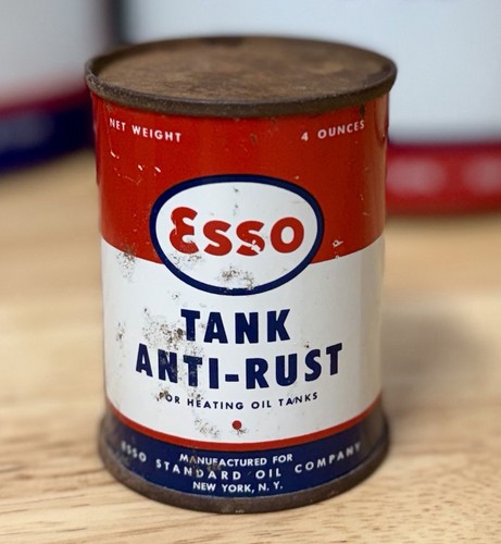 Vintage esso tank - tank, rust